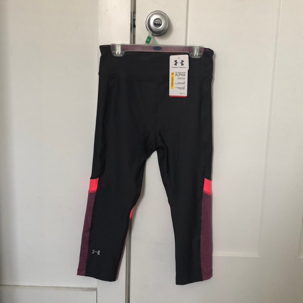 Grey UnderArmour Heatgear Compression Leggings